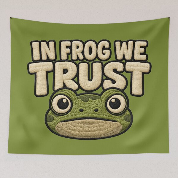 Item preview, IN FROG WE TRUST Protest Art designed and sold by ArtDesignTp.