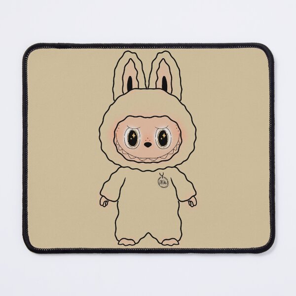 Item preview, Labubu Inspired Line-art (Cream, Brown, Yellow) designed and sold by Burnt_Pikachu.