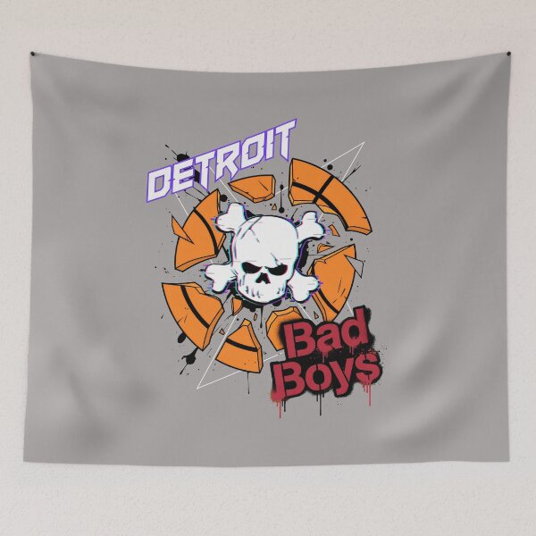Item preview, Detroit Bad Boys Skull Basketball Vintage-27 designed and sold by NicoleBer.