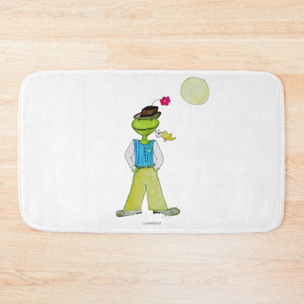 Item preview, Dandy Frog Under the Moon - Whimsical Watercolor Wall Art designed and sold by lumekind.
