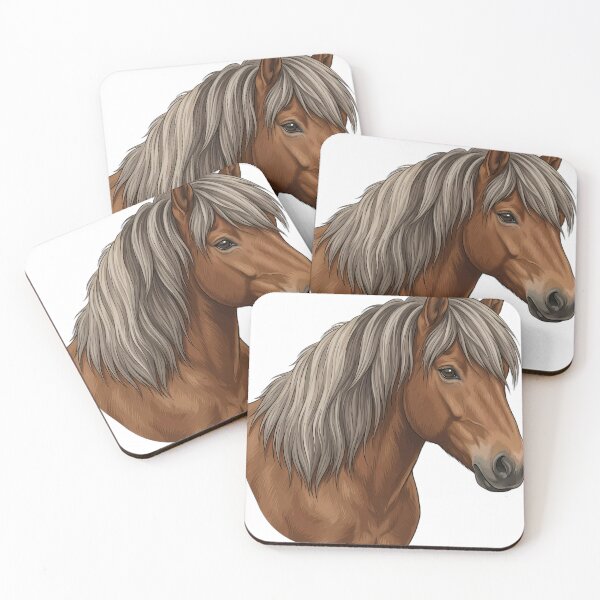 Item preview, Vintage Naturalist Icelandic Horse Portrait — Antique Horse Breed Art designed and sold by Catch333.