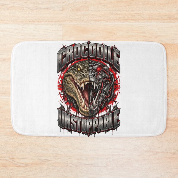 Item preview, Cyborg Crocodile Unstoppable Apex Predator Graphic designed and sold by ZayCreates.
