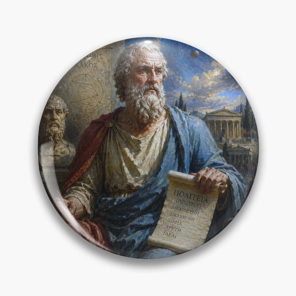 Item preview, Plato – Ancient Greek Philosopher Painting designed and sold by GalleryKauffeld.