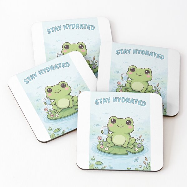 Item preview, Stay Hydrated Cute Frog Design - Kawaii Froggy Gift designed and sold by FakePeopleSuck.
