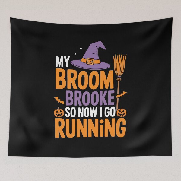 Item preview, Halloween Witch Runner Funny Running Design designed and sold by limanol.