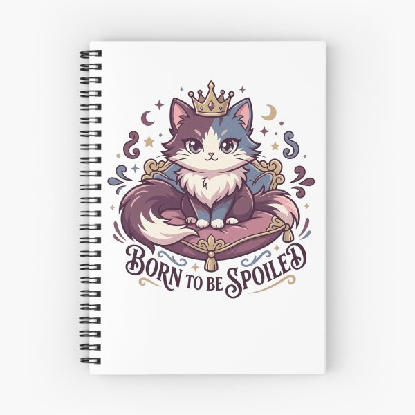 Item preview, Born To Be Spoiled Royal Crowned Cat Vintage Crest  designed and sold by mood-draftsman.