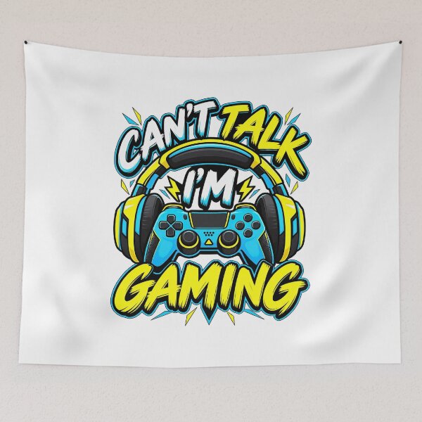 Item preview, Funny Gamer Quote, Cant Talk Im Gaming Funny Gamer Quote designed and sold by graphic-genie.