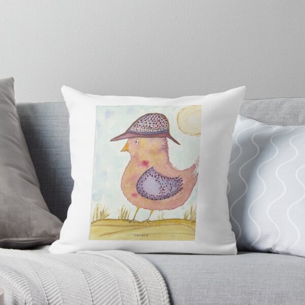 Item preview, Fancy Hat Hen - Whimsical Watercolor Wall Art designed and sold by lumekind.