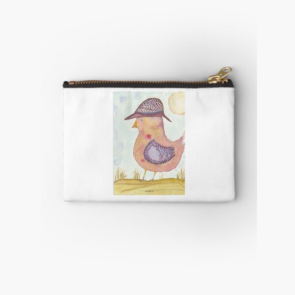 Item preview, Fancy Hat Hen - Whimsical Watercolor Wall Art designed and sold by lumekind.