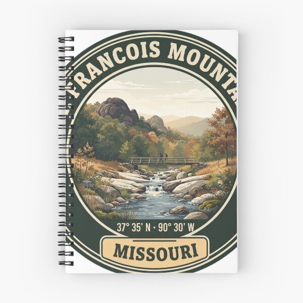 Item preview, St. Francois Mountains Missouri Vintage Hiking Badge designed and sold by mnkyride.