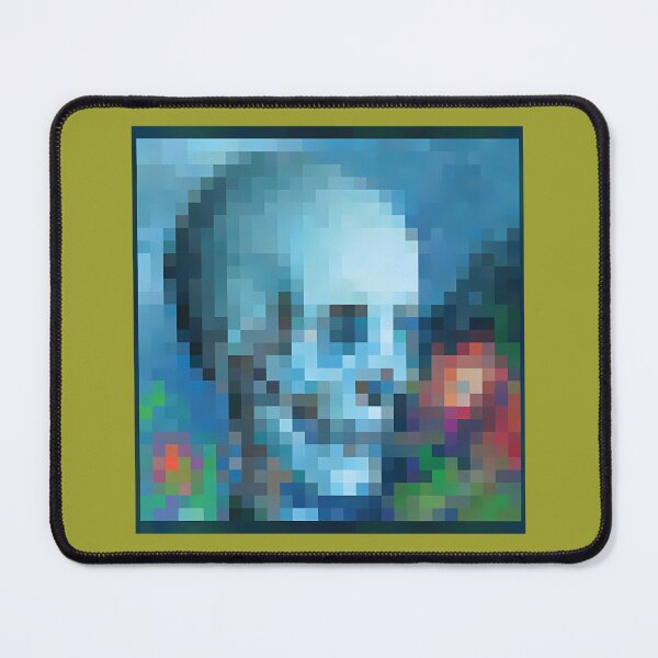 Item preview, Moonlight Blue Skull Pixel Portrait designed and sold by SkulinframeLab.