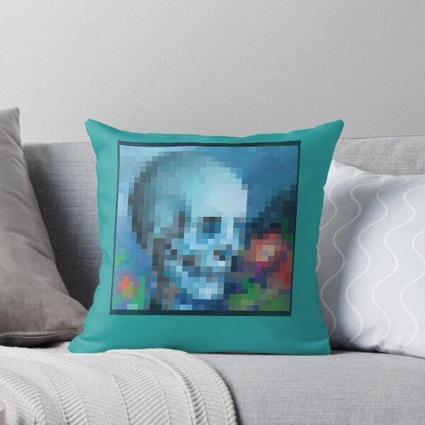 Item preview, Moonlight Blue Skull Pixel Portrait designed and sold by SkulinframeLab.
