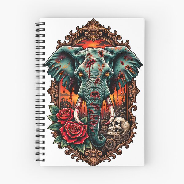 Item preview, Zombie Elephant Skull Frame designed and sold by ZayCreates.