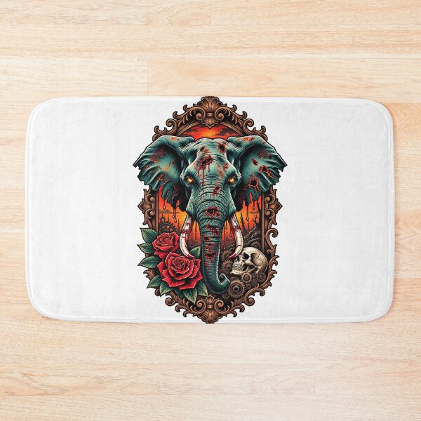 Item preview, Zombie Elephant Skull Frame designed and sold by ZayCreates.