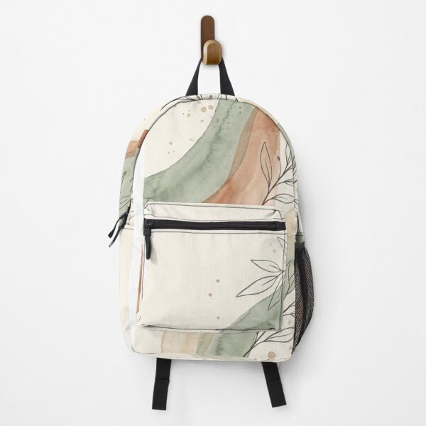 Item preview, Layered Leaf Sketch Wave | Terracotta and Sage Abstract Botanical designed and sold by Zaramodo.
