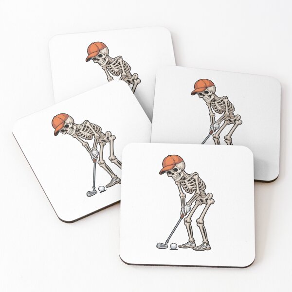 Item preview, Funny Skeleton Golf Player Cartoon Design designed and sold by limanol.
