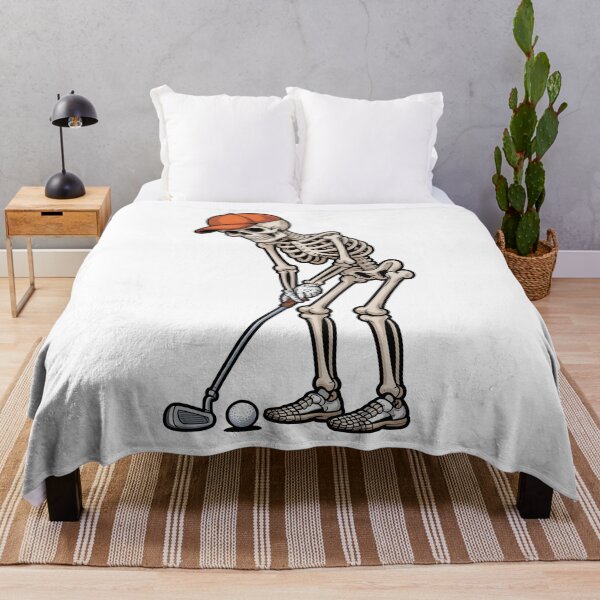 Item preview, Funny Skeleton Golf Player Cartoon Design designed and sold by limanol.
