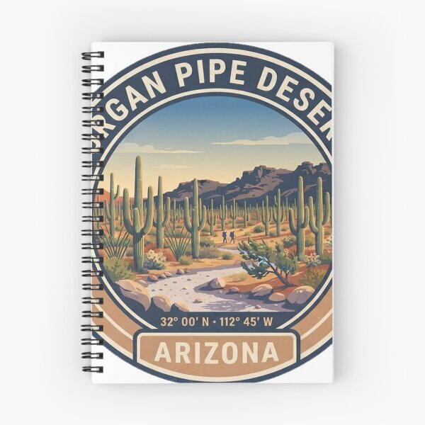 Item preview, Organ Pipe Desert Arizona Vintage Hiking Badge designed and sold by mnkyride.