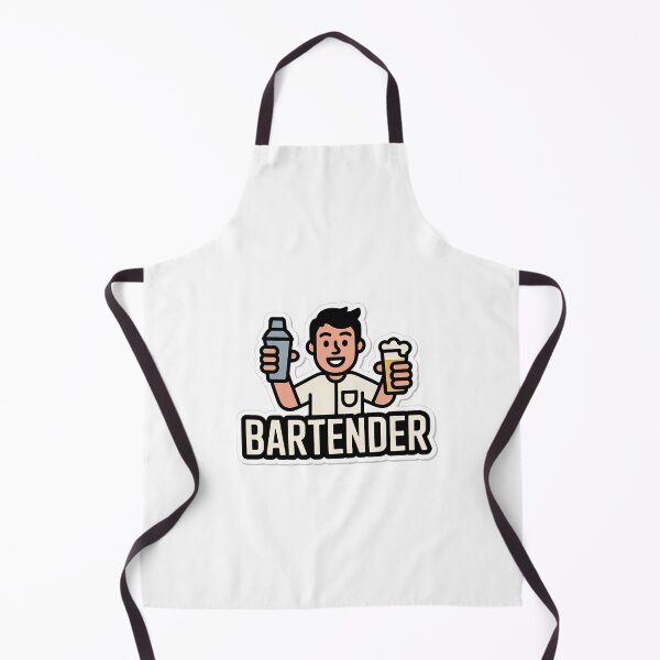 Item preview, Minimalist Bartender Cartoon designed and sold by NiftyWrx.
