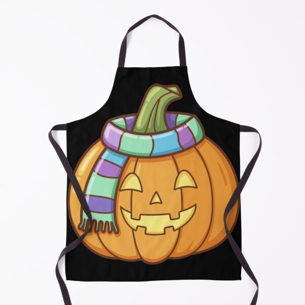 Item preview, Cute Cozy Halloween Pumpkin with Scarf designed and sold by FurrFunPrints.