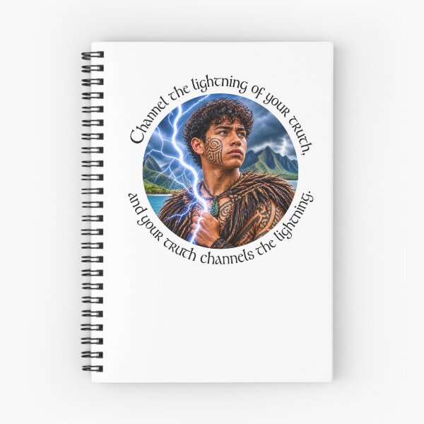 Item preview, Polynesian Leadership Proverb - Channel the lightning of your truth | Pacific Art designed and sold by ShakaLife.org.