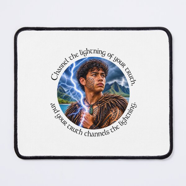 Item preview, Polynesian Leadership Proverb - Channel the lightning of your truth | Pacific Art designed and sold by ShakaLife.org.