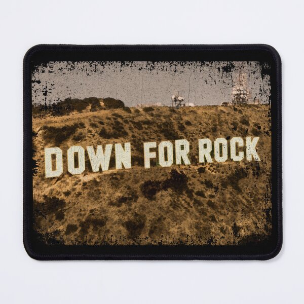 Item preview, Down for Rock - Vintage Hillside Sign designed and sold by Nacho Average Designs.
