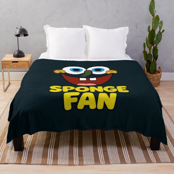 Item preview, Sponge Fan Happy Cartoon Face designed and sold by RatRunnere.