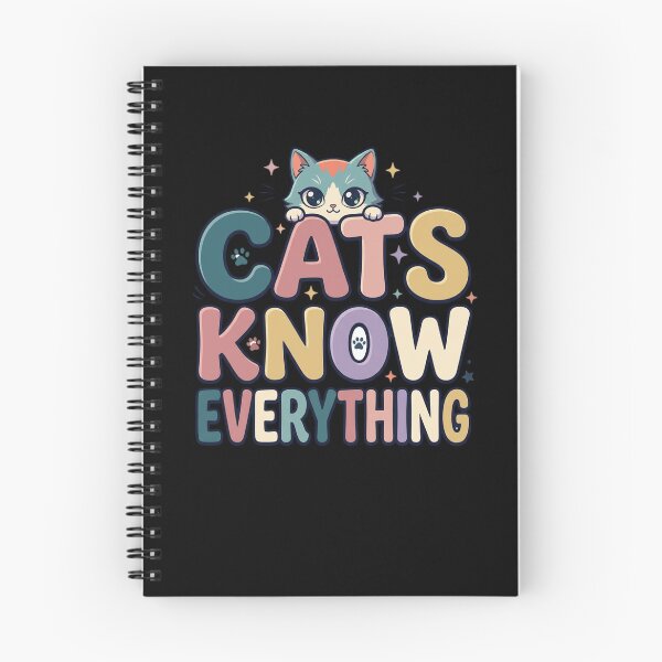 Item preview, Cats Know Everything Funny Retro Typography Cute Kitty  designed and sold by mood-draftsman.