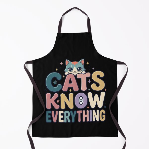 Item preview, Cats Know Everything Funny Retro Typography Cute Kitty  designed and sold by mood-draftsman.