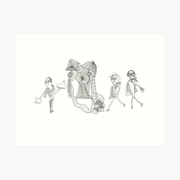 Happy people Art Print