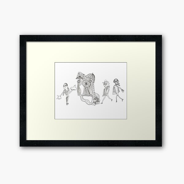 Happy people Framed Art Print