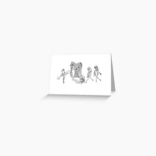 Happy people Greeting Card