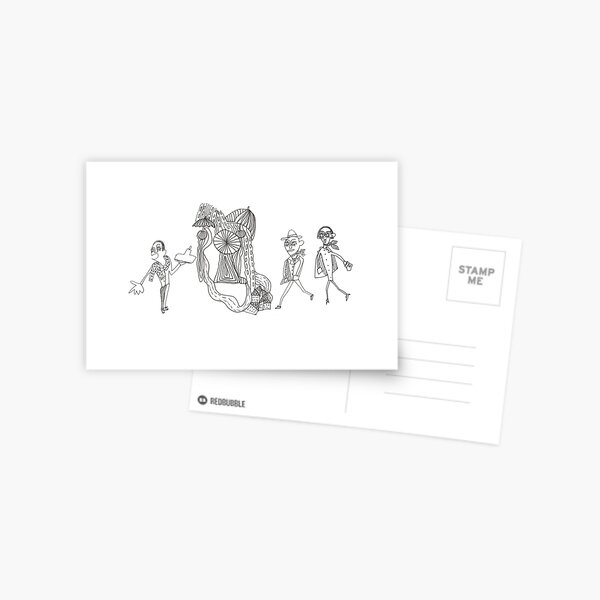 Happy people Postcard