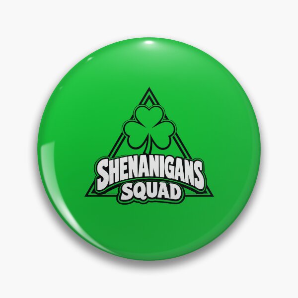 Item preview, Shenanigans Squad Clover Badge designed and sold by RatRunnere.