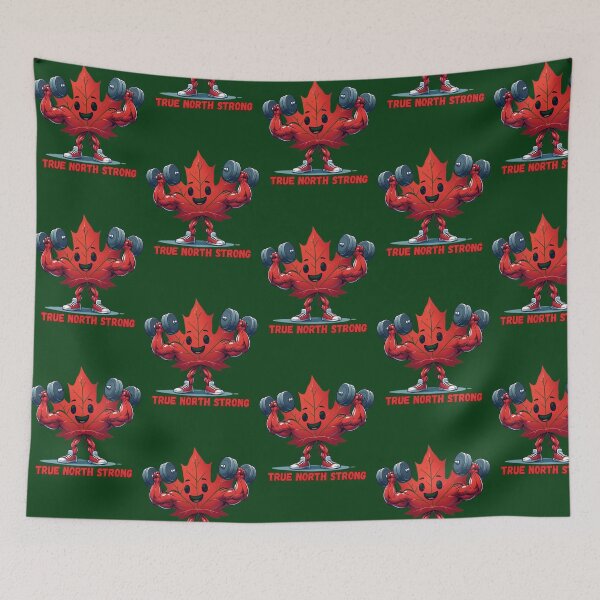 Item preview, Weightlifting Canadian Maple Leaf True North Strong 362 designed and sold by MCCreative22.
