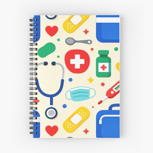 Item preview, Healthcare First Aid Kit Stethoscope Medicine Seamless Pattern designed and sold by Mimoshi ⭐⭐⭐⭐⭐.