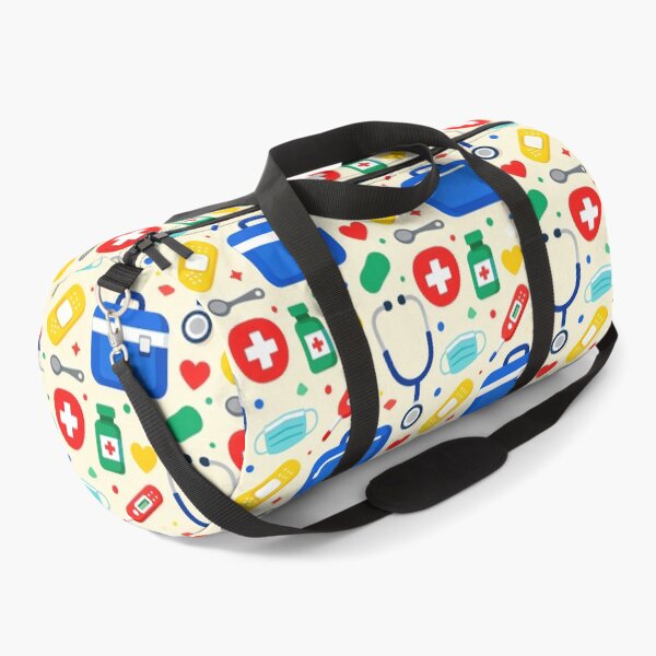 Item preview, Healthcare First Aid Kit Stethoscope Medicine Seamless Pattern designed and sold by Mimoshi ⭐⭐⭐⭐⭐.