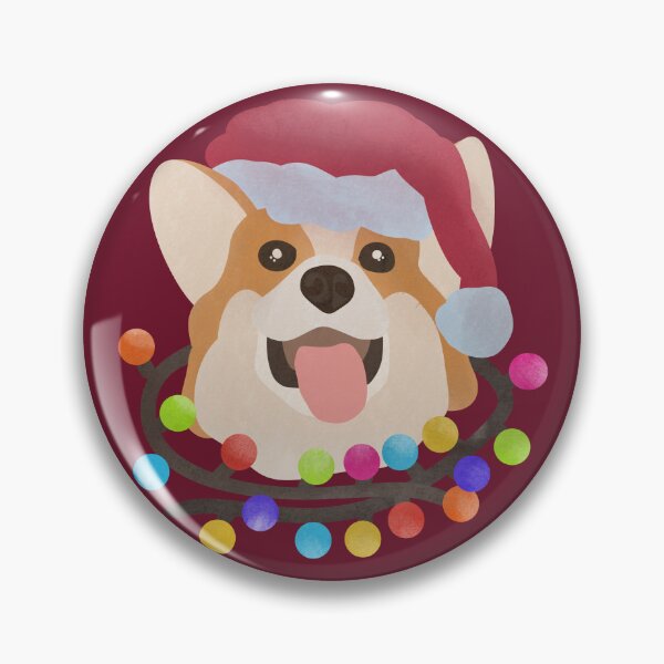 Artikelvorschau, Weihnachtsillustration mit Corgi entworfen und verkauft von FandomizedRose.