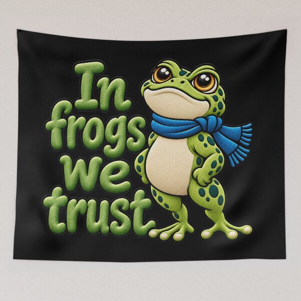Item preview, Bold Frog Protest IN FROG WE TRUST Art designed and sold by ArtDesignTp.