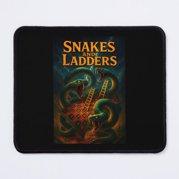 Item preview, Tabletop Board Game Vipers Wooden Ladders Stormy designed and sold by AubineVarieur.