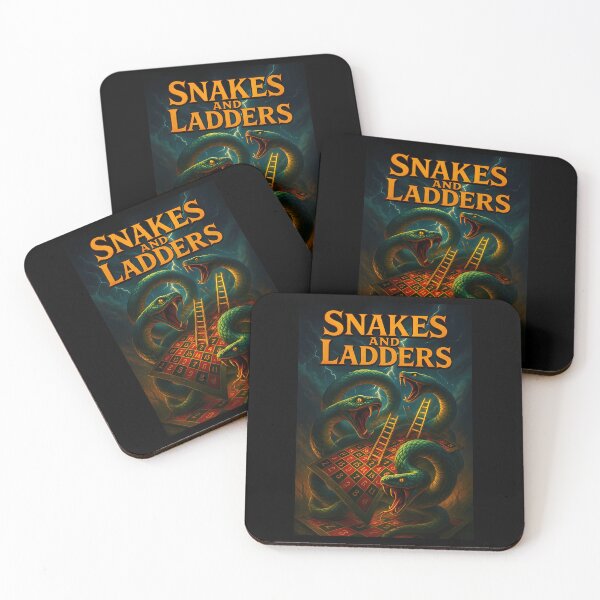 Item preview, Tabletop Board Game Vipers Wooden Ladders Stormy designed and sold by AubineVarieur.
