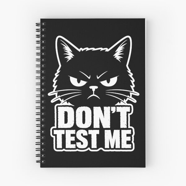 Item preview, Don't Test Me Grumpy Black Cat Funny Shirt designed and sold by digital.stickerperso.com.