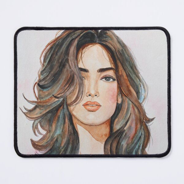 Item preview, Fashion model watercolor painting designed and sold by Thachuz-arts.