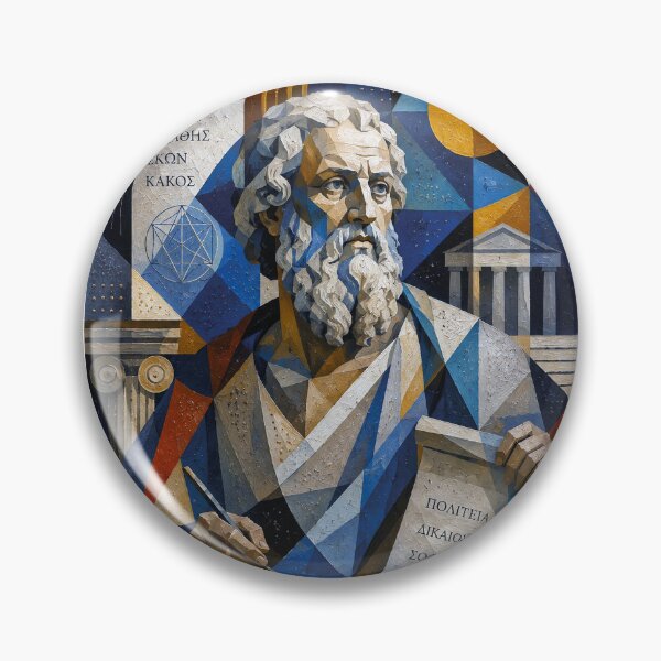 Item preview, Ancient Greek Philosopher Plato Painting - Timeless Wisdom designed and sold by GalleryKauffeld.