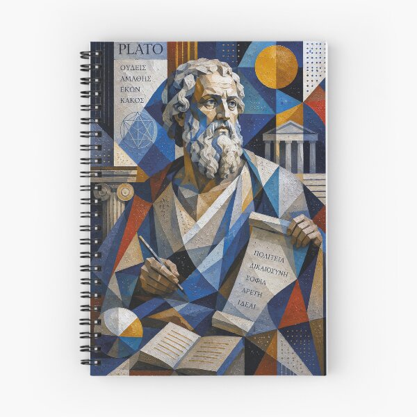 Item preview, Ancient Greek Philosopher Plato Painting - Timeless Wisdom designed and sold by GalleryKauffeld.
