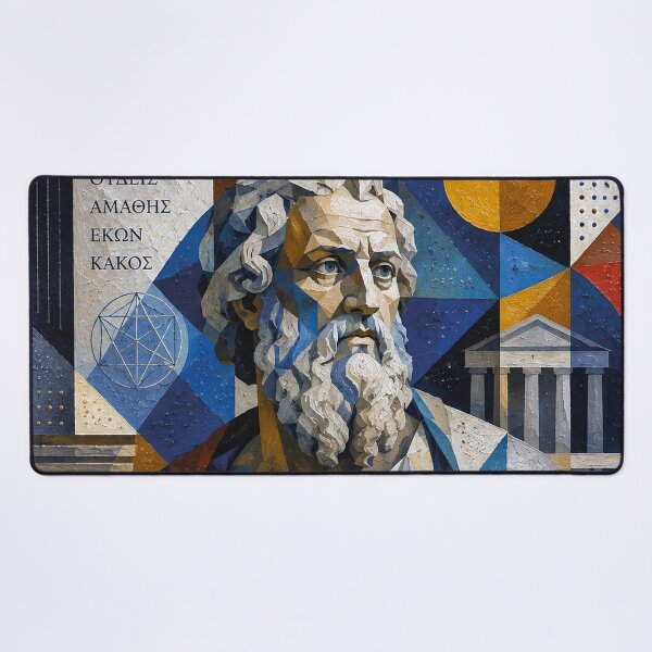 Item preview, Ancient Greek Philosopher Plato Painting - Timeless Wisdom designed and sold by GalleryKauffeld.