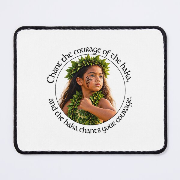 Item preview, Maori Fierceness Proverb - Chant the courage of the haka | Pacific Art designed and sold by ShakaLife.org.