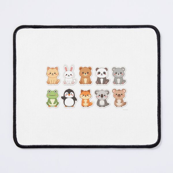 Item preview, kawaai cute animal stickers designed and sold by Zapixels.