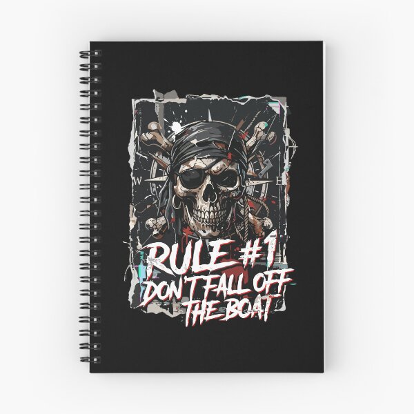 Item preview, Rule #1 Don't Fall Off The Boat Funny Pirate Sailor Boating designed and sold by PopStars1993.